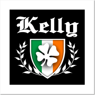 Kelly Shamrock Crest Posters and Art